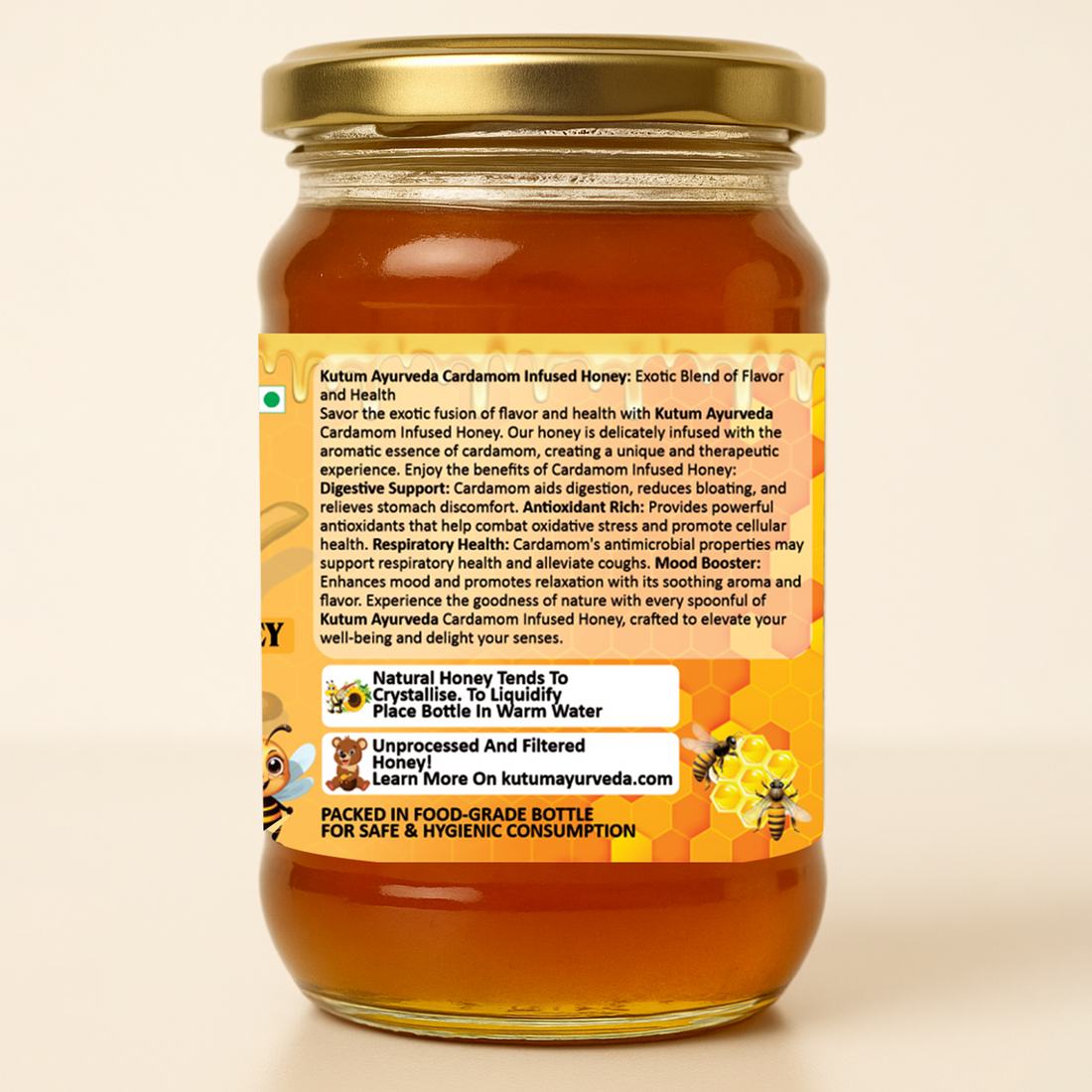 Cardamom Infused Honey